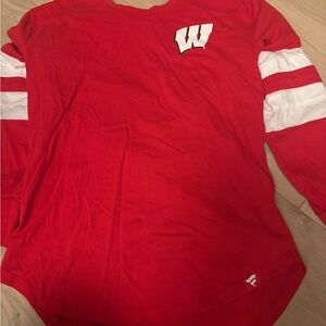 Fanatics Badgers Red Women's Shirt